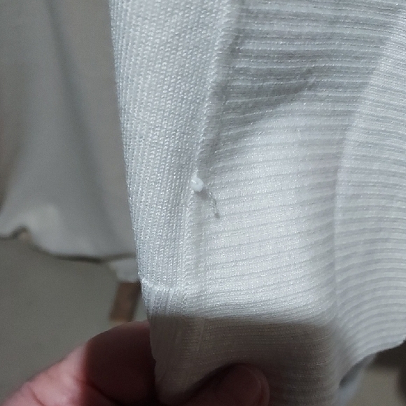 Elegant White Open Front Cardigan - Picture 2 of 6